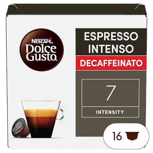 NESCAFÉ DOLCE GUSTO Espresso Intenso Decaffeinato Caffè, 16 Capsule Compatibili Nescafé Dolce Gusto