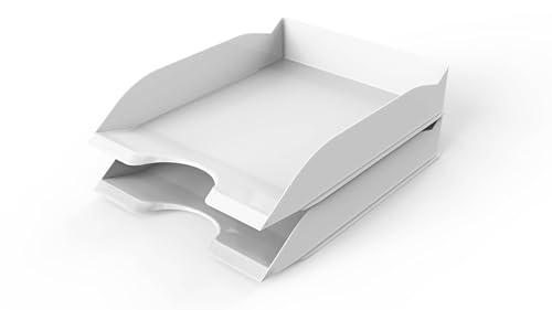 Durable Vaschette porta corrispondenza BASIC A4, bianco, impilabili, 6 pezzi, 1701674010