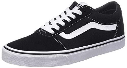 Vans Ward, Sneaker Uomo, Suede Canvas Black White, 44 EU