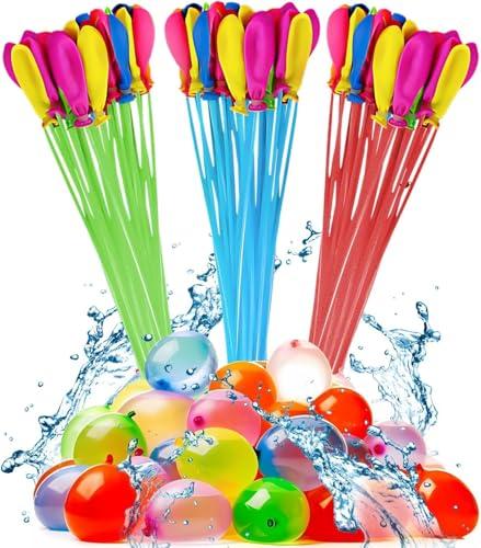 HW CASA 111 Pezzi Palloncini d'Acqua – 60s Autosigillanti, 100% Lattice, Multicolore, per Giochi Bambini, Spiaggia, Piscina