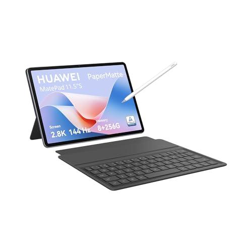 HUAWEI MatePad 11,5″S Tablet, Schermo PaperMatte 11,5 pollici 2,8K, Frequenza di Aggiornamento Elevata 144 Hz, 8GB+256GB, Notes, Wifi 6, Batteria da 8.800 mAh, Tastiera + M-Pencil con NearLink, Grigio