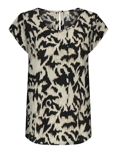 ONLY Onlnova Life Elite S/S Top, Nero, L Donna