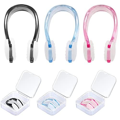 XPEX 3 Pezzi Tappanaso per Piscina Tappanaso nuoto sincronizzato Tappi per Naso da Nuoto in Silicone Clip per Naso da Nuoto Tappi Tappa Naso Nuoto Clip per Bambini Adulti Principianti (3 Colori) (1)