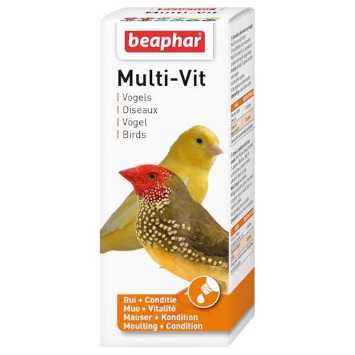 Beaphar – Multi-Vit, vitamine per Uccello – Contiene 11 vitamine – Assicura Una Salute ottimale – Stimola Il Canto – Accelera la Muta – Rende Il piumaggio Sano e Brillante – 50 ML