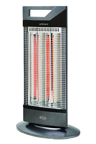 Argoclima Ambient Stufa in Fibra di Carbonio Oscillante, Grigio Antracite