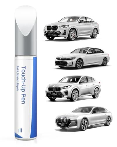 Vernice ritocco per BMW Serie 2/3/5/X1/2020 X2/18 X3/X4 – Corrispondenza esatta – Riparazione di graffi e scheggiature – Bianco minerale metallic(A96)