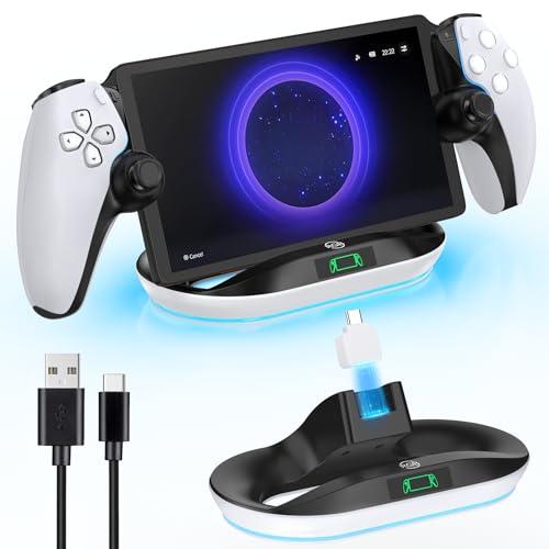 Supporto per PS Portal Caricabatterie Remote Player, Stazione Ricarica PS Portal, Supporto Playstation Portal con Connettore Magnetico, Accessori per Base Ricarica PS Portal