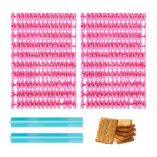 Set di 2 Timbri per Lettere di Argilla, Macchina per Goffratura Fondente, Stampe, Sigilli per Lettere Divertenti (Rosso Rosa)