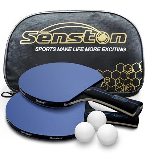 Set da Ping Pong Professionale Senston con 2 Racchette e 3 Palline