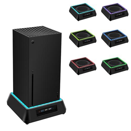 Tolesum Ventola di Raffreddamento Aggiornata per Xbox Series X, Supporto di Raffreddamento con Indicatore LED e Sistema di Raffreddamento Regolabile a 3 Livelli di Velocità per Xbox Series X