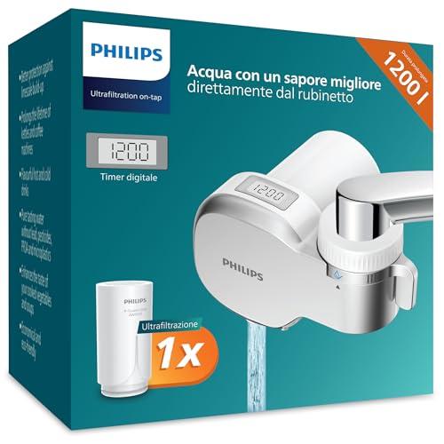Philips Water Ontap filtro AWP3756P1/10 ULTRAFILTRAZIONE con DISPLAY DIGITALE, capacità di filtrazione 1200 L