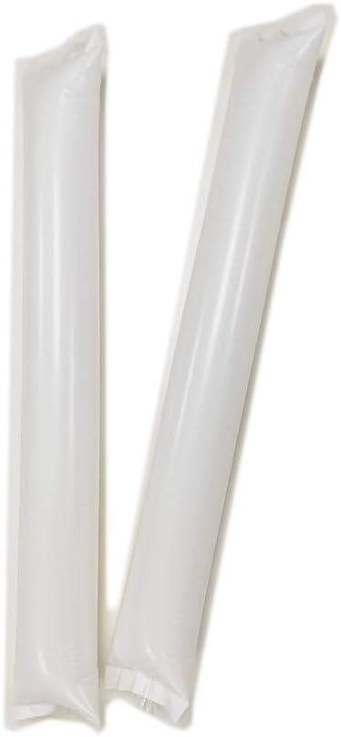 110 pz Confezione da 55 paia di applauditori gonfiabili rumorosi in plastica. Articoli di festa e animazione. Bastoncini cotillon, applauditori gonfiabili Bianco, applauditori gonfiabili (110, Bianco)