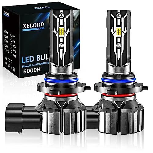 XELORD 6000K H4 H7 H11 9005 LED Lampadine Per Fari per Auto e Moto