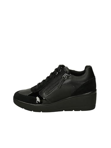 Geox D Ilde C, Scarpe da Ginnastica Donna, Nero, 39 EU