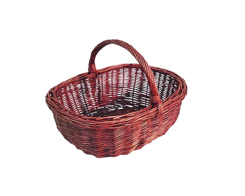 NG NICCOLAI CESTE VIMINI VARI MODELLI E MISURE IDEALI PER FUNGHI O COME PORTALEGNA CON MANICO (FUNGHI SQUADRATA 34X39X28(H) CM)