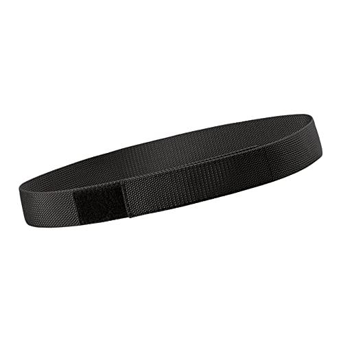 ALGI Cintura in nastro poly H 4 cm con chiusura a strappo Nero (S)
