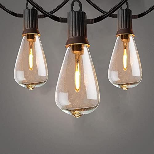 ZOTOYI 30M LED Catena Luminosa Esterno, Vintage Catena Luci Stringa con 40+2 ST38 Lampadine, Luci da Esterno e Interno per Festa Matrimonio Giardino Cortili Pergole Balcone Natale