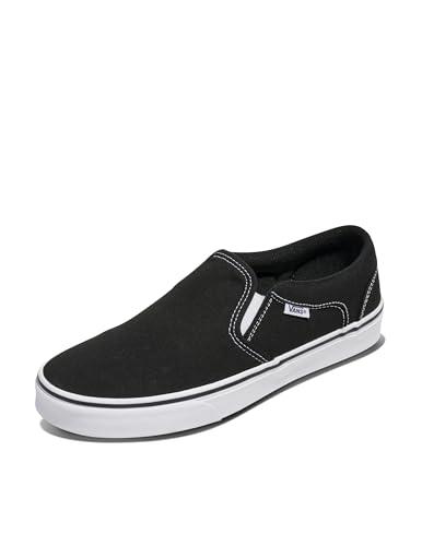 Vans Asher, Sneaker, Uomo, Canvas Black/White, 45 EU