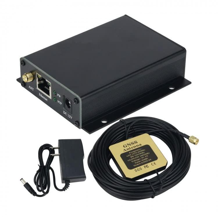 Hamgeek FC-NTP-Mini NTP Server Desktop Network Con Una Porta Ethernet per GPS Beidou GLONASS QZSS