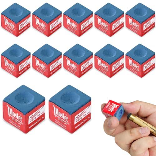 CATOR 12 pezzi Gessetti Biliardo,Gesso da Biliardo,Standard Gessetto Biliardo,Gessetti per Stecche da Biliardo,Gessi Biliardo,Gessetto da Biliardo,Pool Cue Cubes, per Appassionati e Professionisti