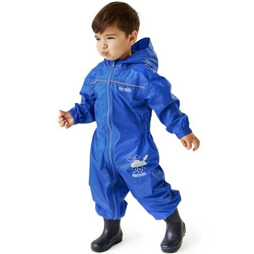 Regatta Puddle IV, Tuta Integrale Impermeabile, Unisex - Bambini e ragazzi, Oxford Blue, 24 mesi-36 mesi