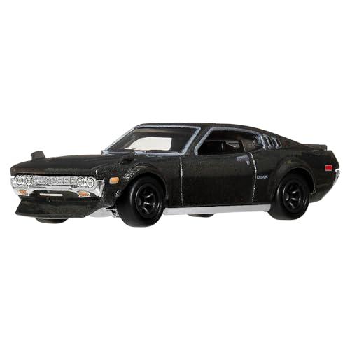 Hot Wheels Premium Car Culture - 1977 Toyota Celica RA28, modellino da collezione in scala 1:64 con dettagli realistici, telaio in metallo e pneumatici Real Riders, 3+ anni, JKD98