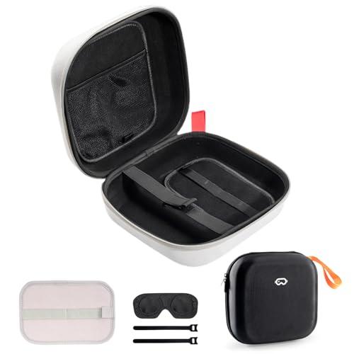 ProCase Custodia per Oculus Meta Quest 3, Quest 2 VR Headset, Vision Pro original headset Head Strap e Controller Accessori (NON compatibile con Cinturino Elite)-S/Grigio