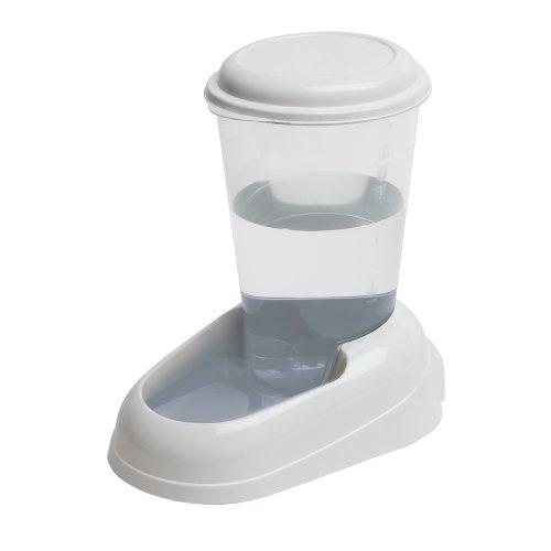Ferplast Distributore d'acqua per cani e gatti NADIR Drinker 3 Litri per cani di piccola e media taglia, Fondo antiscivolo, 29,2 x 20,2 x h 28,8 cm Bianco