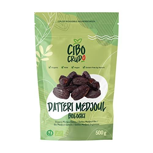 Datteri Medjoul Bio - Qualità Premium - 500g. Datteri Freschi. Datteri Giganti Secchi Biologici e Naturali. Datteri al Naturale Ricchi di Fibre. Medjool Dates.