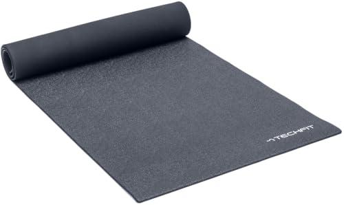 TechFit Fitness Tappeto Gomma - Tappetino Antiscivolo Protezione del Pavimento Tappetino per Tapis roulant, Ciclette, Rowers, e attrezzature da palestra (173 x 61)