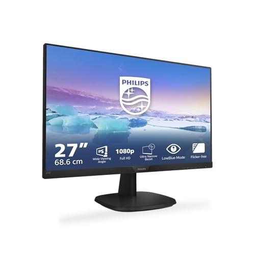PHILIPS Monitor, HDMI - DP - VGA, Altoparlante V7, 27 Pollici FHD