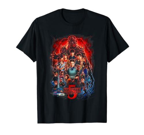 Stranger Things ST5 Poster Ufficialmente Autorizzato Maglietta