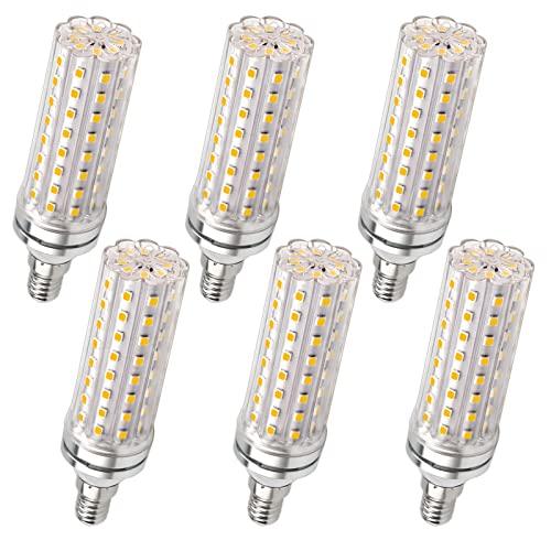 Lampadina Mais E14 LED 12W, 220-240V, Non Dimmerabile, 1200LM Bianco Neutro 4000K, Equivalente 100W Incandescenza, Lampadine LED E14 Mais per Lampadario, Lampada da Tavolo, Lampada da Parete, 6 Pezzi