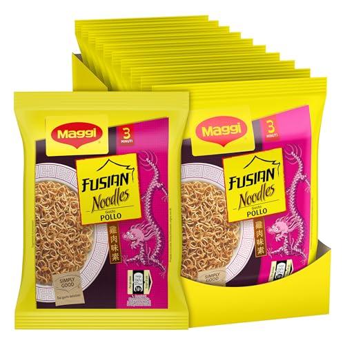 MAGGI Fusian Noodles Pollo, 10 confezioni da 71g (710g)