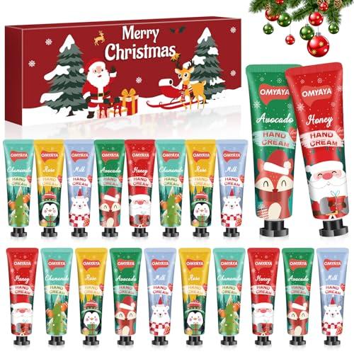 Set di 20 Crema Mani Natalizie, Set Regalo da Donna e Piedi Molto Secchi e Screpolati - per il Piede, per l'inverno, Profumo, per il Giorno, Crema Idratante per il Corpo