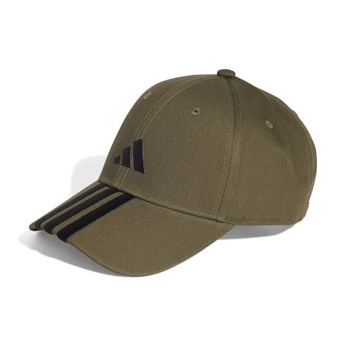 adidas Unisex - Adulto Bball 3S cap New Logo, Olive Strata/Black, M