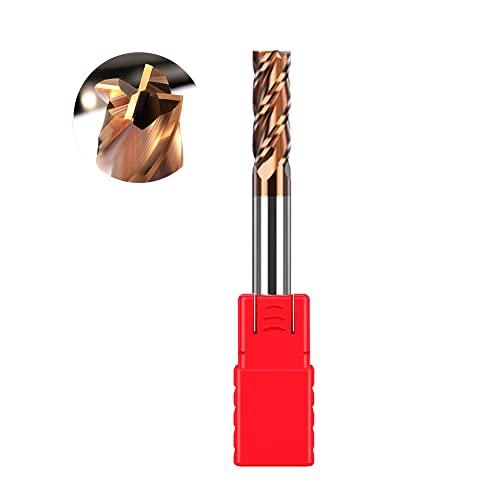 ASNOMY VHM Fresa per estremità in metallo duro, rivestimento AlTiN 55 HRC, 4 tagli, trapano, fresatura, finitura, immersione CNC, carburo di tungsteno (5 mm)