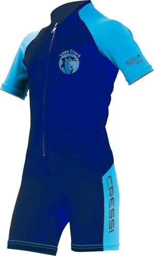 Cressi Little Shark Shorty Wetsuit Dark Blue/Light Blue 13/14 Age