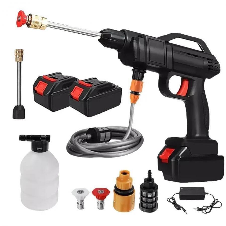Idropulitrice a batteria 48V Idropulitrice portatile con 2 batterie Idropulitrice ad alta pressione a batteria per il lavaggio di auto Pulizia di pavimenti