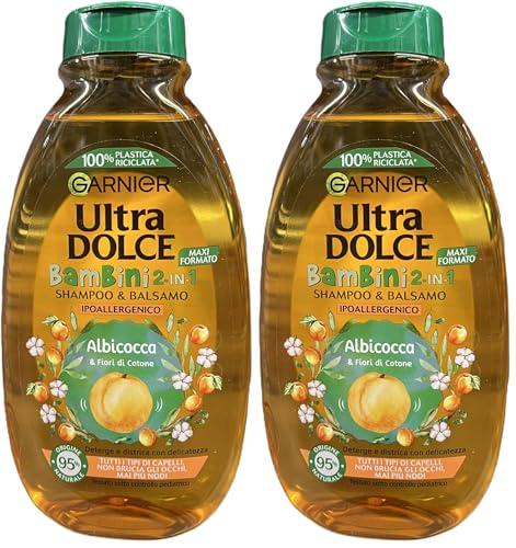 Garnier Shampoo 2 in 1 Ultra Morbido Bambini, 300 ml (Confezione da 2)