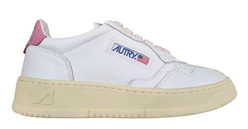 AUTRY Scarpe Sneakers Donna in Pelle AULW LL88 Bianco e Rosa Scuro tg 40