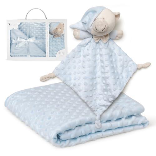 Interbaby PD001-01 Coperta A Bolle Per Bebè E Dou Dou Orso Blu - 720 g