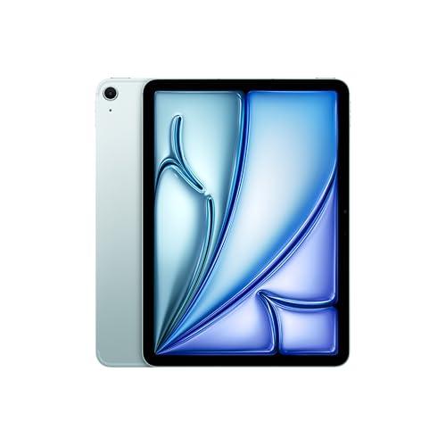 Apple iPad Air 11'' con chip M3: Apple Intelligence, 256 GB, fotocamera frontale e posteriore da 12MP, Wi-Fi 6E + reti cellulari 5G, Touch ID, un giorno intero di batteria — Azzurro