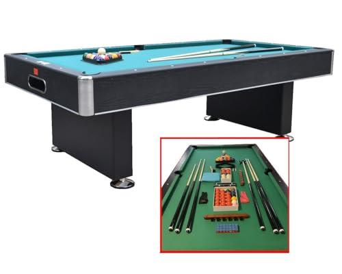 Tavolo da Biliardo Zeus De Luxe 254 cm - Carambola Regolamentare per Casa, Tavolo Biliardo Completo di Tutti gli Accessori, Snooker, Full Optional, Pronto all'Uso - NG Biliardi