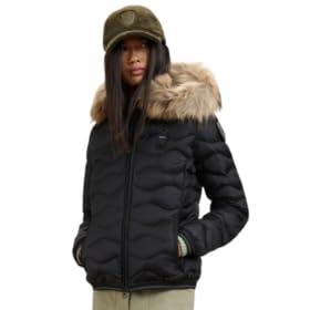 Blauer Giacca corta imbottita con piume Aldie