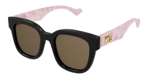Gucci Occhiali da donna, nero-rosa-marrone, 56