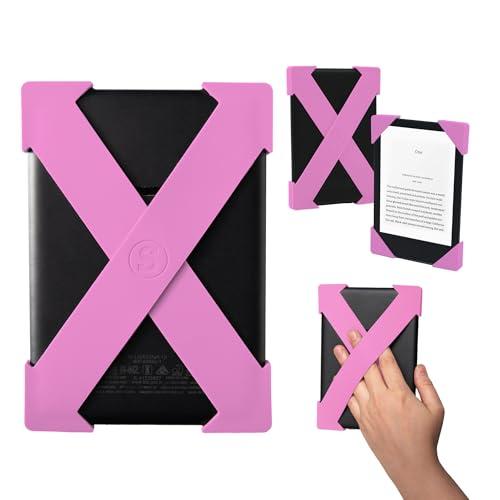 Strapsicle Cinturino per Kindles & Kobos – Compatibile con Kindle/Paperwhite (6”) Gen 7–10, 6” Kobo – Confezione 2 presa leggera – Medio – Rosa Candy