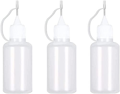 HeyNanHeyNana - 3 bottiglie per dosaggio colla o olio con punta ad ago