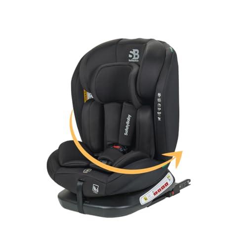 Safety Baby - Seggiolino auto Xenon Isofix girevole a 360° I-Size 40-150 cm, evolutivo dalla nascita fino a 12 anni circa, gruppo 0-1-2-3, attacchi isofix - Protezioni laterali