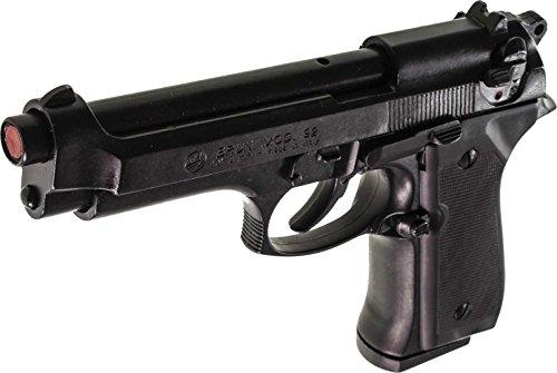 Pistola a salve originale Bruni Full Metal mod. Beretta 92 PAK scarrellante + Valigetta + 50 munizioni